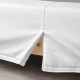Łóżko kontynentalne, Valevåg twardy/średnio twardy/jasnoniebieski biały LYNGÖR 296.109.20