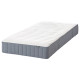 Łóżko kontynentalne, Valevåg twardy/średnio twardy/jasnoniebieski ciemnoszary LYNGÖR 296.111.23