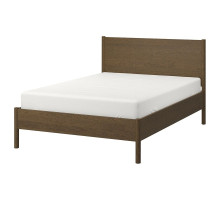 Каркас кровати, отделанный коричневым дубовым шпоном, TONSTAD 006.299.82