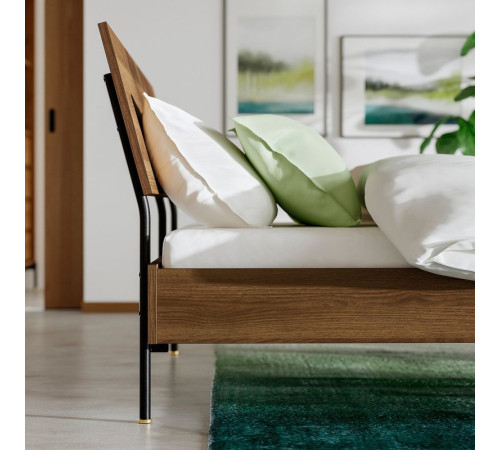 Rama łóżka, brązowy orzech/Lönset RÅDMANSÖ 095.986.55