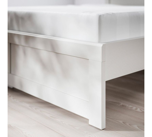 Rama łóżka, kremowy/Leirsund FÅGELFJÄLLET 196.287.70
