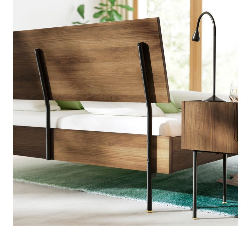 Rama łóżka, brązowy orzech/Luröy RÅDMANSÖ 295.986.40