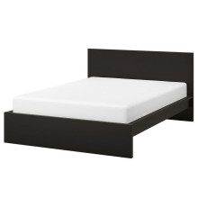 Высокая кровать, черно-коричневая MALM 299.292.30