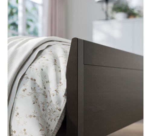 Rama łóżka, ciemnobrązowy/Lönset IDANÄS 593.921.95