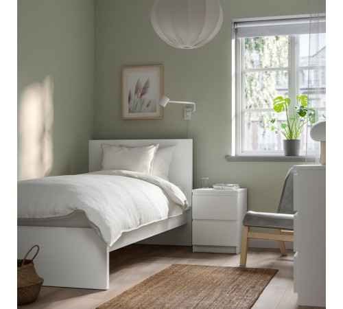 Rama łóżka, wysoka, biały/Lönset MALM 290.195.94