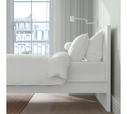 Rama łóżka, wysoka, biały/Lönset MALM 290.195.94