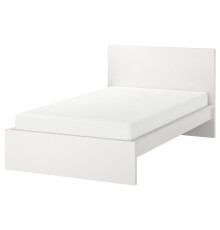 Rama łóżka, wysoka, biały/Lönset MALM 890.195.86
