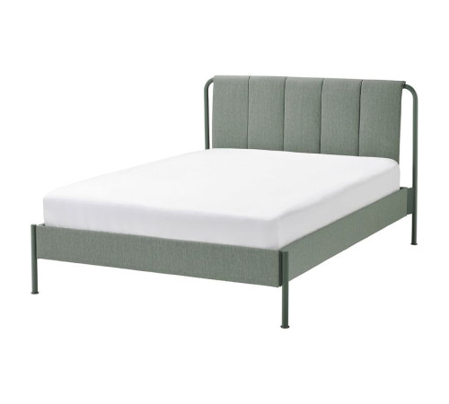 Tapicerowana rama łóżka, Kulsta szarozielony/Leirsund TÄLLÅSEN 595.147.81