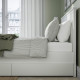 Rama łóżka z 4 pojemnikami, biały/Leirsund GULLABERG 596.147.47